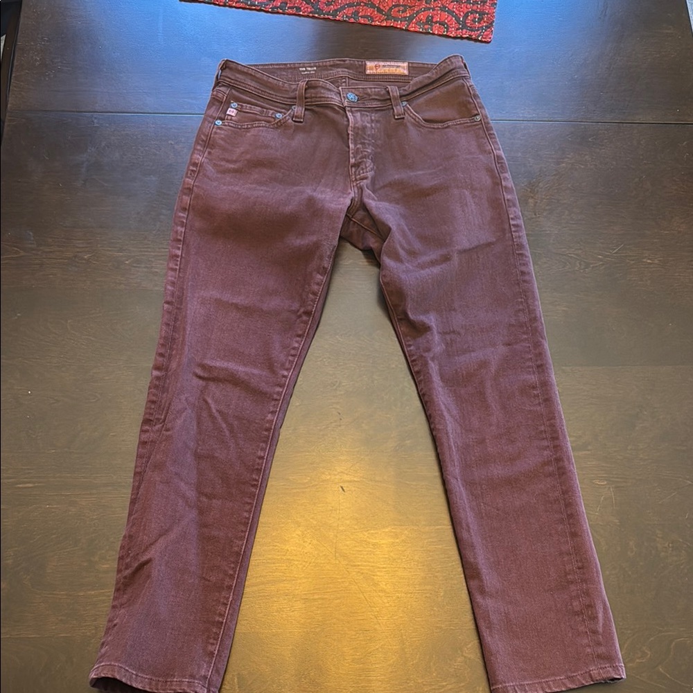 AG Maroon Jeans